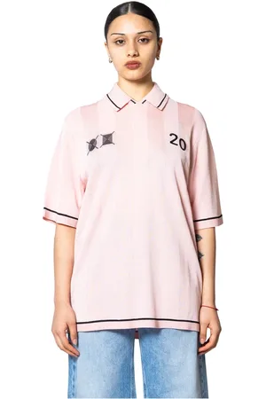 Jacquemus Top, Dame, Lyserød, S, Lyserød Polo Skjorte