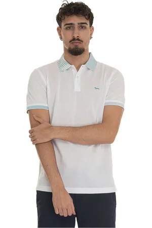 HARMONT&BLAINE Top, Herre, Hvid, 3XL, Polo shirt