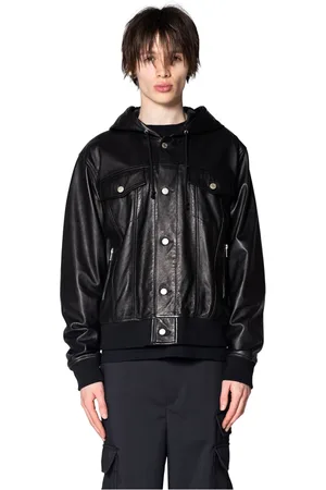 UNDERCOVER Jakke, Herre, Sort, L, Sort Blouson Jakke med Lynlås Lukning