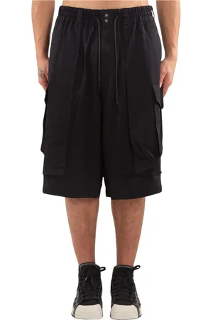 Y-3 Shorts, Herre, Sort, L, Rayon, Sorte Løse Cargo Shorts