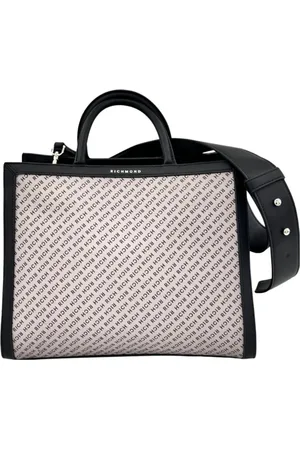 John Richmond Taske, Dame, Hvid, ONE SIZE, Uld, Hvid Håndtaske med All Over Print