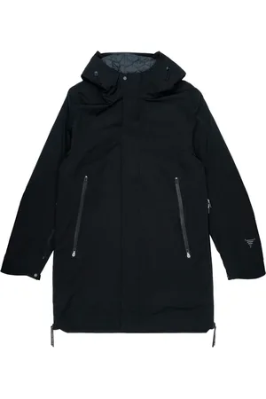 KRAKATAU Frakke, Herre, Sort, S, Uld, Vandtæt Vinterparka med Isolering