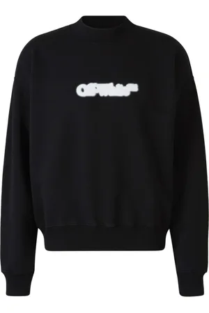 OFF-WHITE Sweathshirts & Hoodies, Herre, Sort, S, Sort Logo Print Sweater