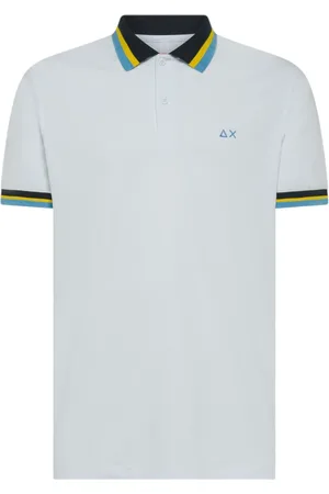 sun68 Top, Herre, Hvid, XL, Bomuld, Kortærmet bomuldspolo