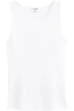 Filippa K Top, Dame, Hvid, S, Hvid Ribbet Tank Top