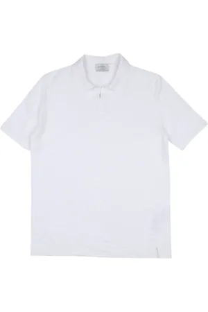 BROOKSFIELD Top, Herre, Hvid, 2XL, Strikket Polo Skjorte Regular Fit Kort Ærme