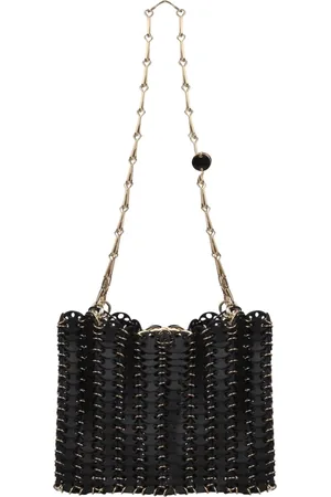 Paco rabanne Taske, Dame, Sort, ONE SIZE, Uld, 1969 Skuldertaske med Kæderem
