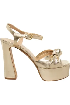 ROBERTO FESTA Sko, Dame, , 37 EU, Læder, Platinlamineret sandal med bue