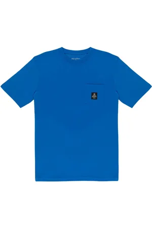 RefrigiWear Top, Herre, Blå, 2XL, Bomuld, Pierce T-shirt til mænd