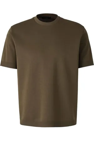 HERNO Top, Herre, Grøn, 4XL, Bomuld, Grøn Jersey T-shirt med Rund Hals
