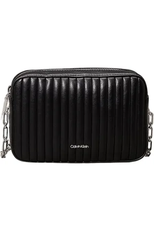 Calvin Klein Taske, Dame, Sort, ONE SIZE, Uld, Quiltet Skuldertaske - Sort