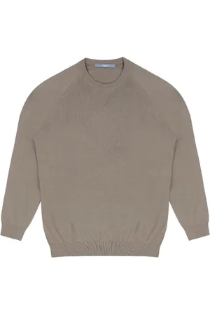 PEOPLE OF SHIBUYA Strik, Herre, Grøn, M, Bomuld, Araki Crew Neck Sweater