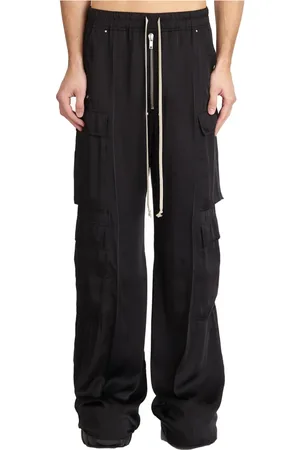 Rick Owens Bukser, Herre, Sort, M, Sorte cargobukser
