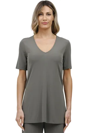 Max Mara Top, Dame, Grøn, S, Uld, Jersey T-shirt til stilfuldt look