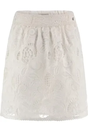 Guess Nederdel, Dame, Hvid, S, Hvid Tekstil Dame Nederdel
