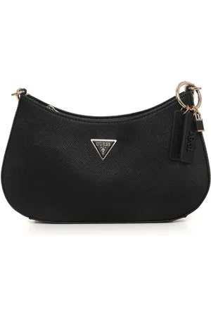 Guess Taske, Dame, Sort, ONE SIZE, Uld, Noelle Skuldertaske med Lynlås