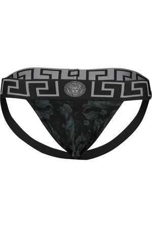 VERSACE Undertøj, Herre, Sort, M, Bomuld, Sort Barocco Seler Forår-Sommer 2025