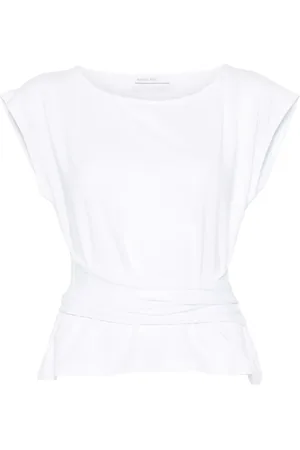 Patrizia Pepe Top, Dame, Hvid, XS, Hvid Optisk Tee