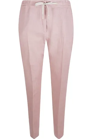 ELEVENTY Bukser, Dame, Lyserød, M, Linned, Rosa Linnedbukser Made in Italy