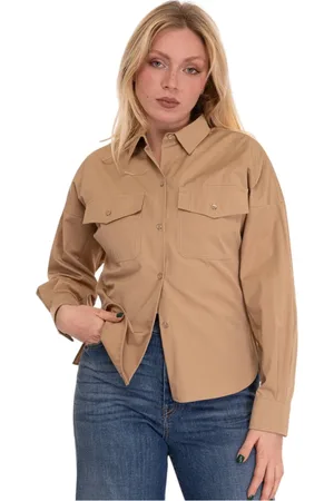 Max Mara Bluser & Skjorter, Dame, , XL, Bomuld, Bomuldsskjorte med lommer og slidser