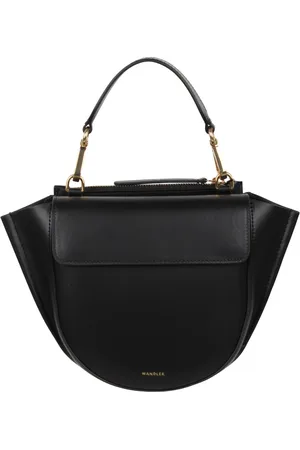 Wandler Taske, Dame, Sort, ONE SIZE, Uld, Hortensia Medium Taske med Top Håndtag
