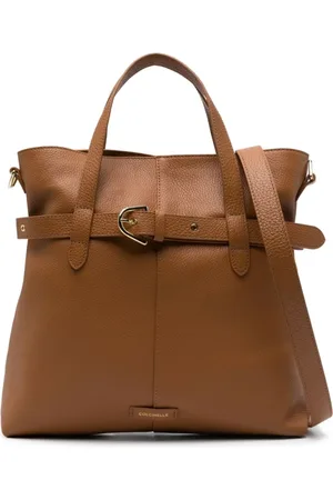 Coccinelle Taske, Dame, Brun, ONE SIZE, Uld, Brun Skuldertaske med Magnetisk Lukning