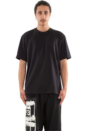 Y-3 Top, Herre, Sort, XL, Sort Tonal Logo Regular Tee
