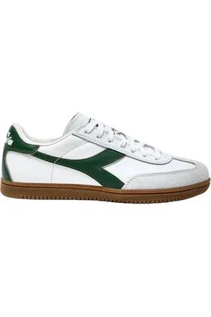 Diadora Sko, Herre, Hvid, 38 EU, Bomuld, Vintage Terrace Stil Hvid Sneaker Mænd