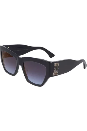 Cartier Tilbehør, unisex, Sort, 55 MM, Uld, Stilfulde solbriller