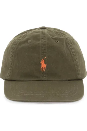 Ralph Lauren Tilbehør, unisex, Grøn, ONE SIZE, Bomuld, Klassisk Baseballkasket i Bomuldstwill Broderet