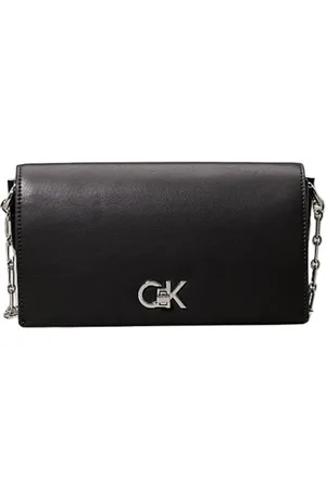 Calvin Klein Taske, Dame, Sort, ONE SIZE, Uld, Justerbar Skuldertaske - Sort