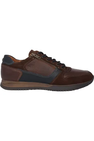 Australian Sko, Herre, Brun, 45 EU, Læder, Brede Læder Sneakers - Brun