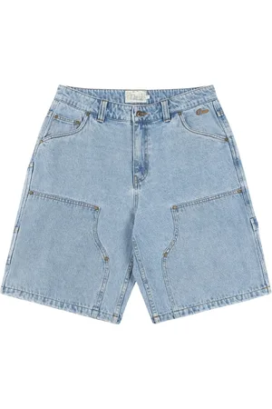 DIME Shorts, Herre, Blå, W32, Denim, Blå Denim Tømrer Shorts