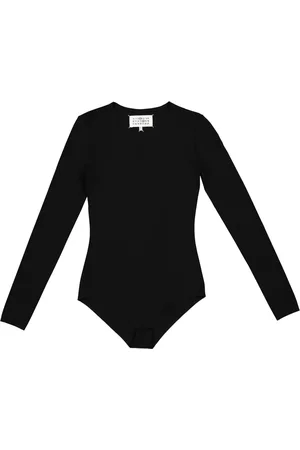 Maison Margiela Top, Dame, Sort, 3XS, Uld, Signatureoir Kroftduft