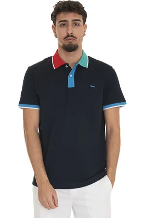 HARMONT&BLAINE Top, Herre, Blå, 4XL, Polo shirt