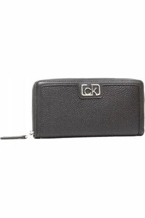 Calvin Klein Tilbehør, Dame, Sort, ONE SIZE, Læder, Dame Punge Sort Efterår/Vinter