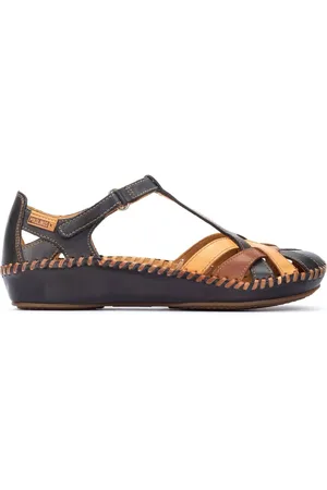 Pikolinos Sko, Dame, Blå, 42 EU, Læder, Blå Mix Vallarta Damesandal