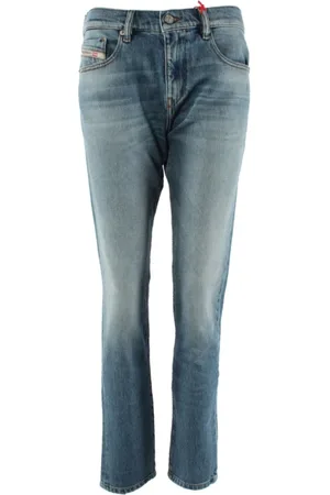 Diesel Jeans, Herre, Blå, W31 L32, Bomuld, Slim Fit Blå Jeans
