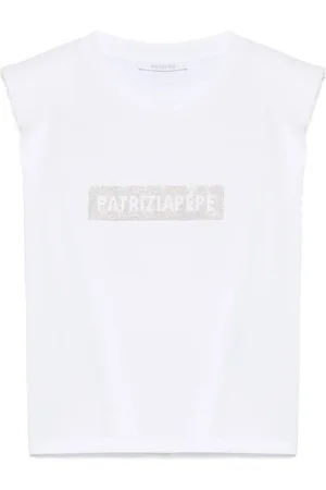 Patrizia Pepe Top, Dame, Hvid, L, Hvid Tee