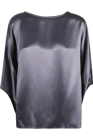 ELEVENTY Bluser & Skjorter, Dame, Sort, S, Silkeskjorter lavet i Italien