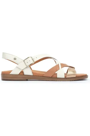 Pikolinos Sko, Dame, Hvid, 39 EU, Læder, Hvid Damesandal - Sommerkollektion