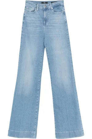 7 for all Mankind Jeans, Dame, Blå, W25, Bomuld, Moderne Dojo Bloom Jeans