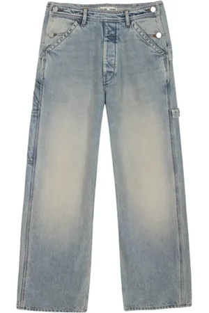 LAURENCE BRAS Jeans, Dame, Blå, W29, Bomuld, Cargo Blå Bomuld Straight Jeans
