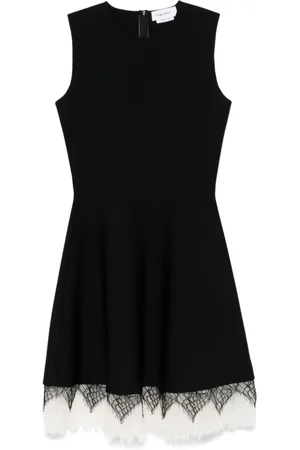 Alexander McQueen Kjole, Dame, Sort, S, Polyester, Sort Blonde Bombe Kjole