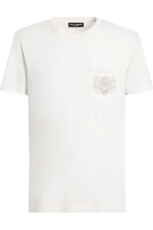Dolce & Gabbana Top, Herre, , L, Creme T-shirts og Polos