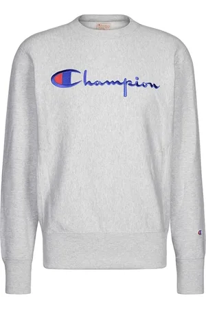 Champion Sweathshirts & Hoodies, Herre, Grå, XL, Bomuld, Reverse Weave Crewneck Sweatshirt Grå