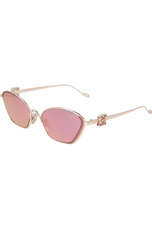 Loewe Tilbehør, unisex, Gul, 57 MM, Cat Eye Solbriller Lw40115U