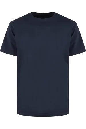 LOW BRAND Top, Herre, Blå, M, Bomuld, Bomuld Jersey T-shirt