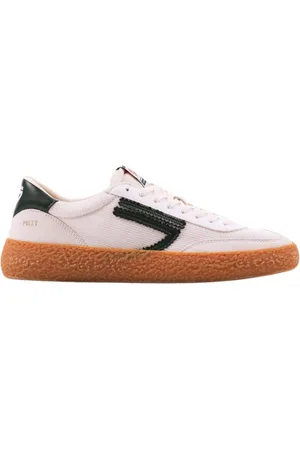 Puraai Sko, Herre, Hvid, 41 EU, Læder, Evergreen /Black Sneaker