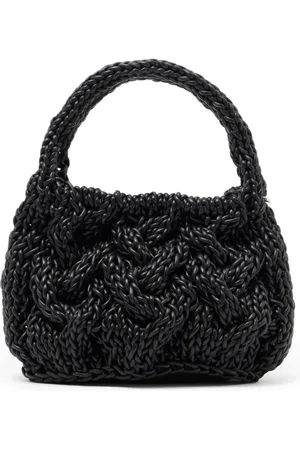 J.W.Anderson Taske, Dame, Sort, ONE SIZE, Cable Knit Tote Bag